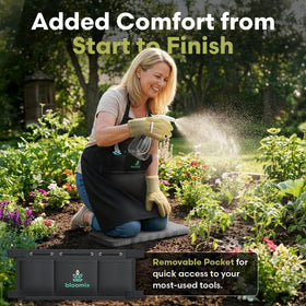 Bloomix kneeling pad provides soft comfort during planting.