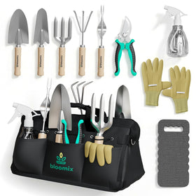 Bloomix tool bag organizer keeps the kit neatly arranged for easy transport.