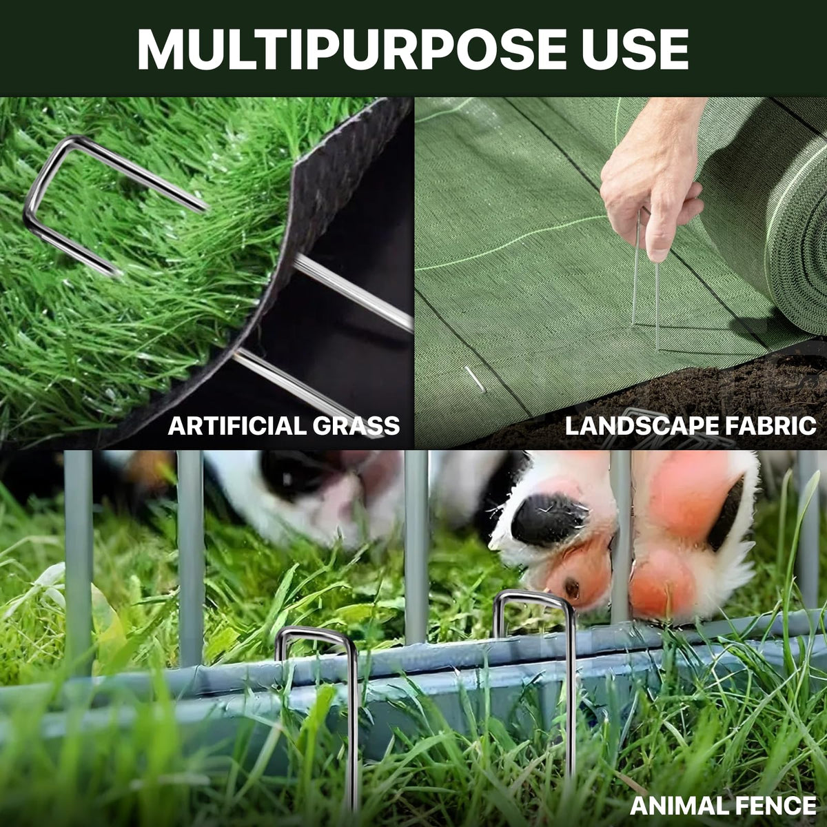 BLOSMIY drip irrigation secure stakes keep tubing in place