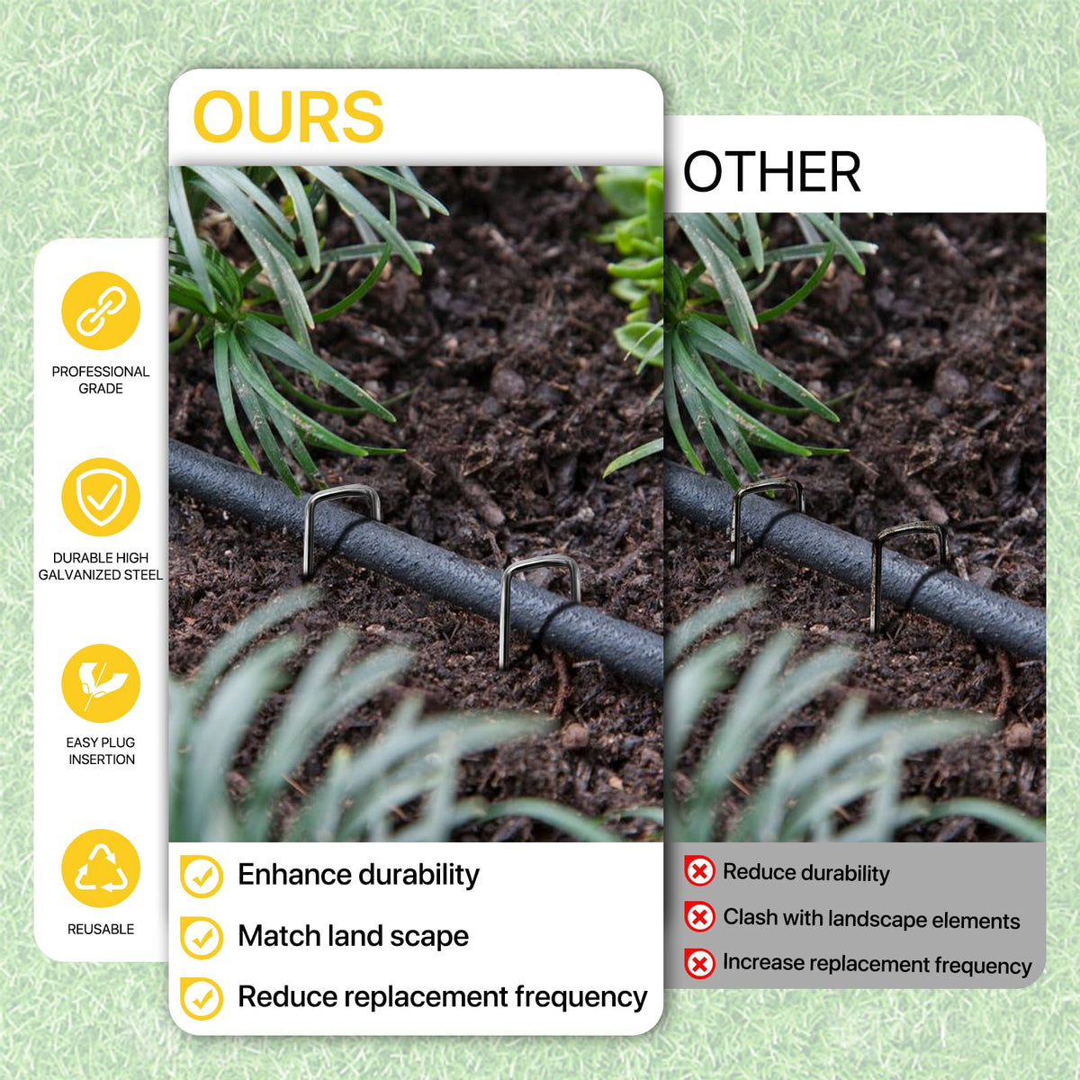 BLOSMIY durable garden stakes resist weather for lasting use