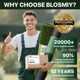 BLOSMIY galvanized garden stakes provide heavy-duty support in rain and wind