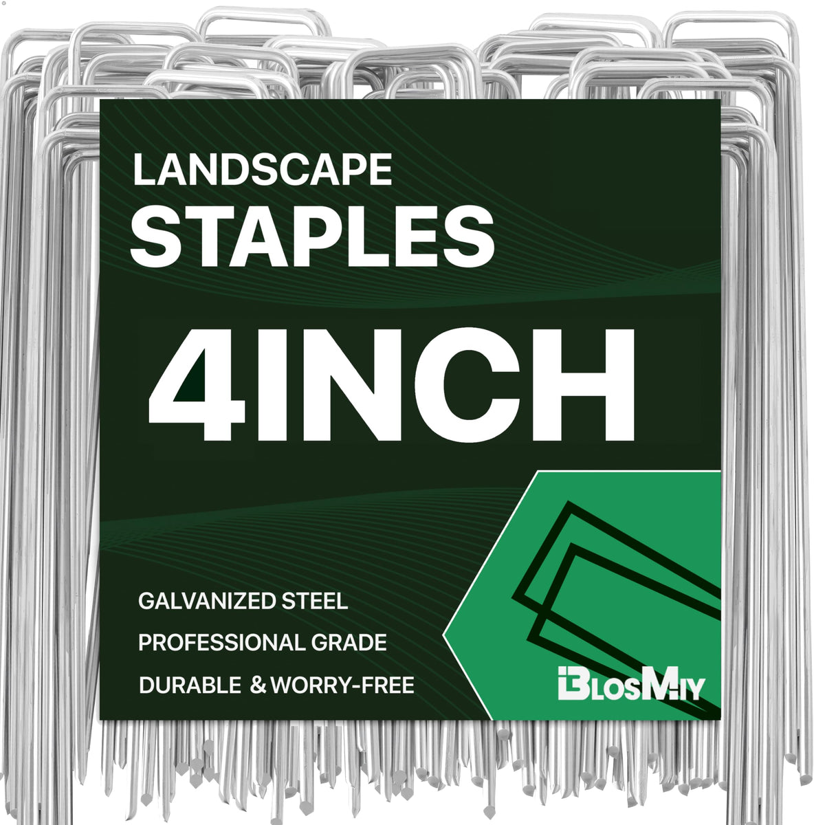BLOSMIY landscape stakes 4inch pack holds ground securely for weed fabric and irrigation