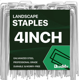 BLOSMIY landscape stakes 4inch pack holds ground securely for weed fabric and irrigation