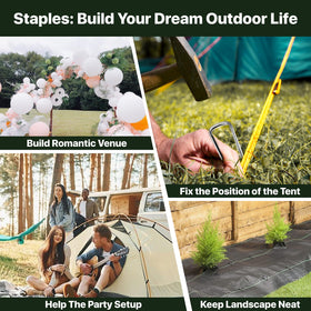 BLOSMIY outdoor fencing and edging stakes stabilize borders