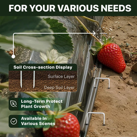 BLOSMIY weed fabric staples secure barriers for garden beds
