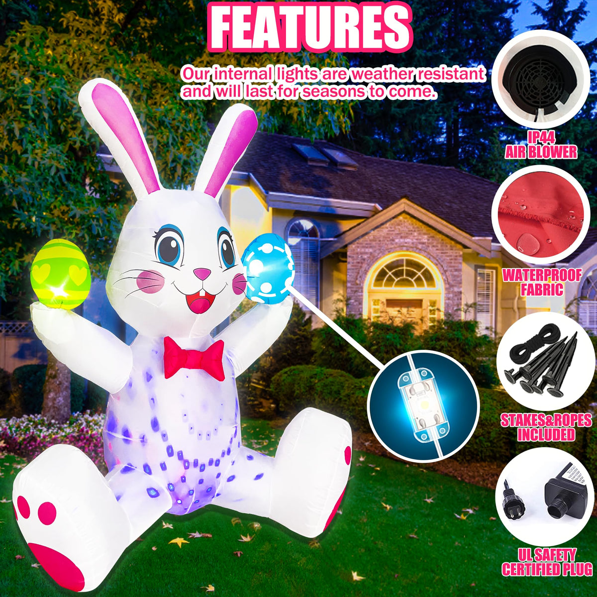 BLOWOUT FUN versatile indoor/outdoor decor for spring celebrations.