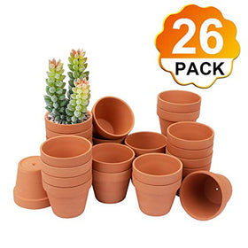 BLQH clay planter with drainage holes promotes soil drainage and air flow