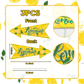 BLSUREFYX Lemonade Stand Arrow Sign packaged set ready to deploy.