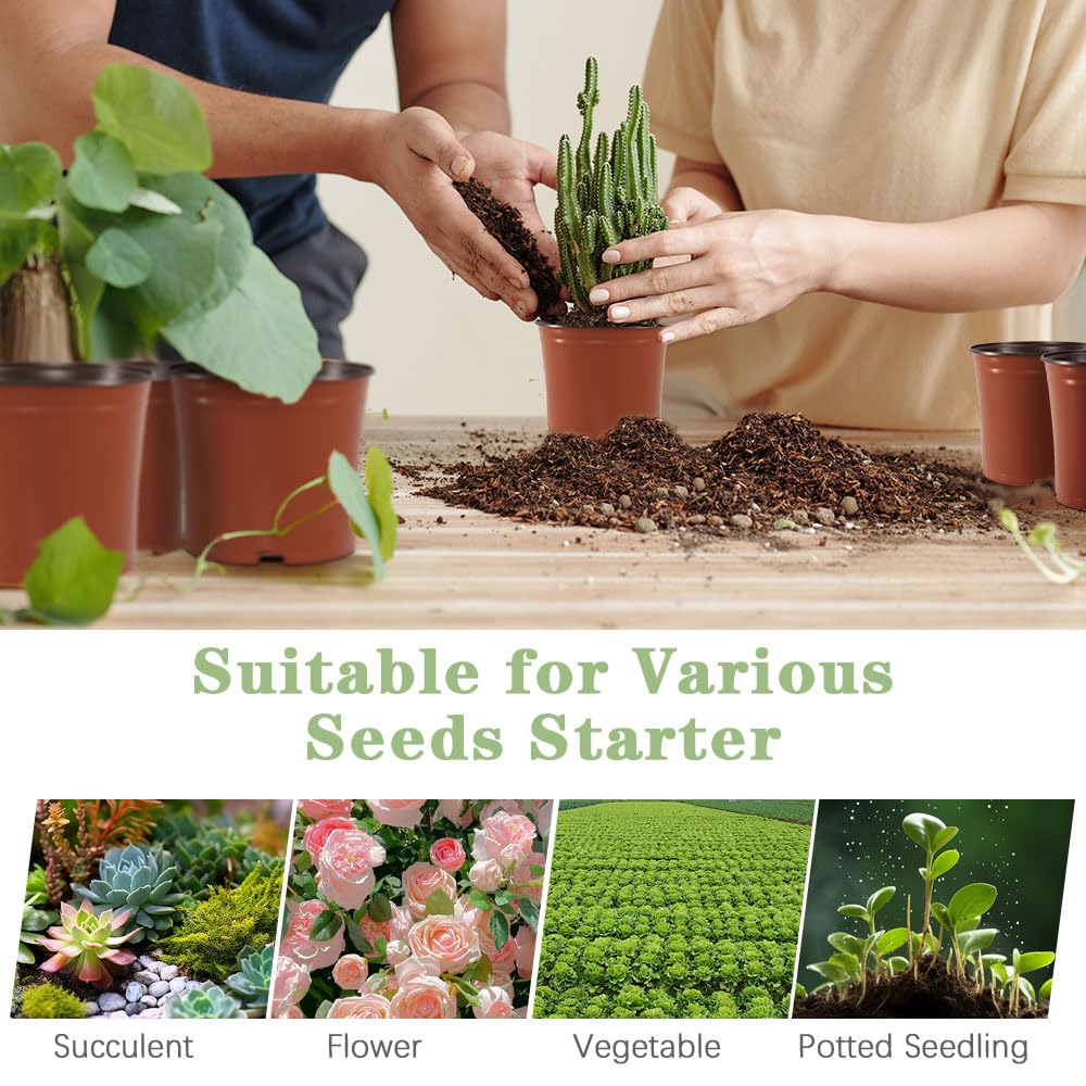 Bluckincle bulk pack of 100 pots for various greening projects.