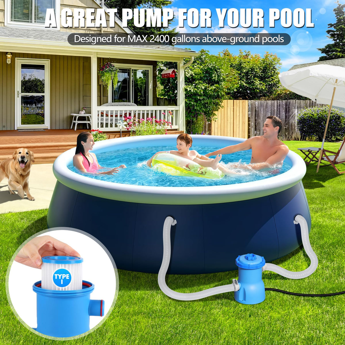 BluClear water flow from the pump demonstrating improved circulation
