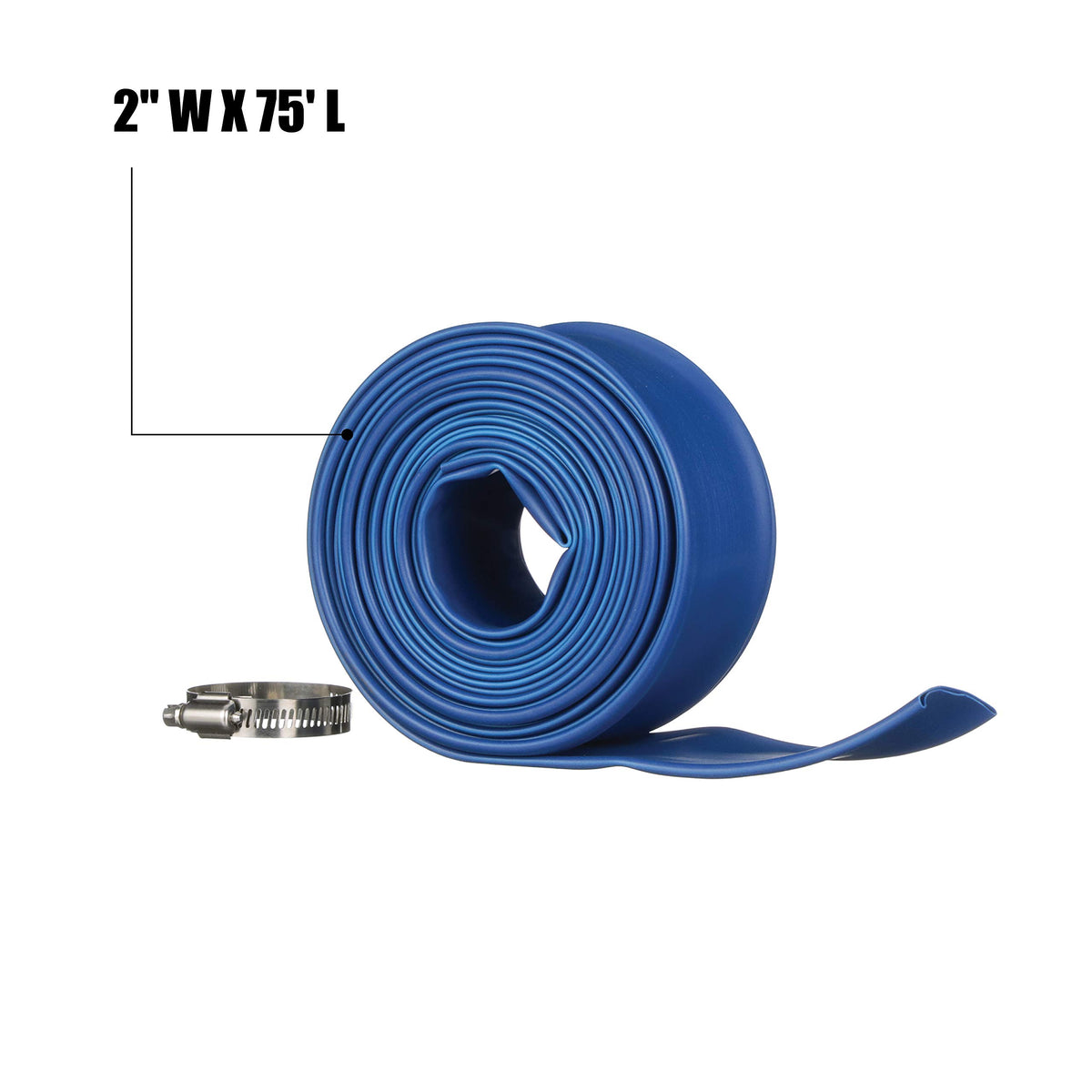 Blue Devil backwash port attachment enables quick, secure connections.