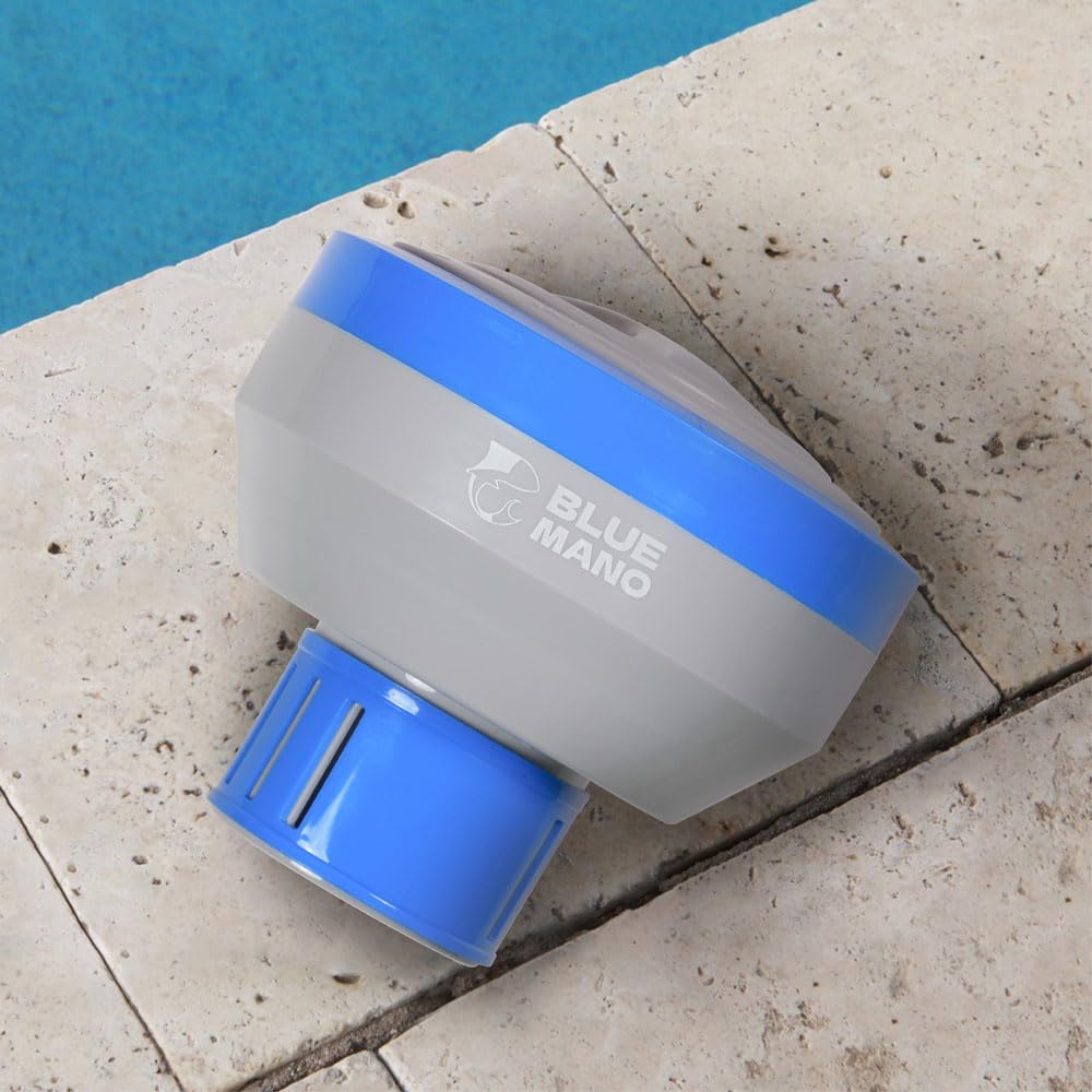 Blue Mano floater assembly keeps tablets secure and easy to load