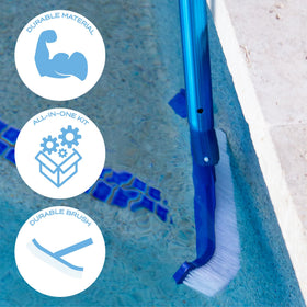 Blue Mano chlorine dispenser helps distribute sanitizer evenly around the pool.