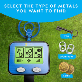 Blue Marble National Geographic Kids Metal Detector ideal for beach treasure hunts