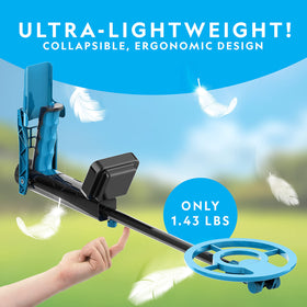 Blue Marble National Geographic Kids Metal Detector lightweight design for all-day use
