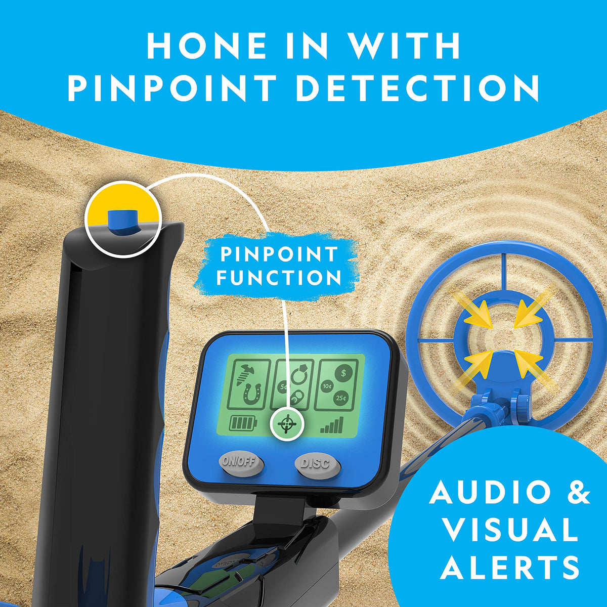 Blue Marble National Geographic Kids Metal Detector pinpoint function for precise location
