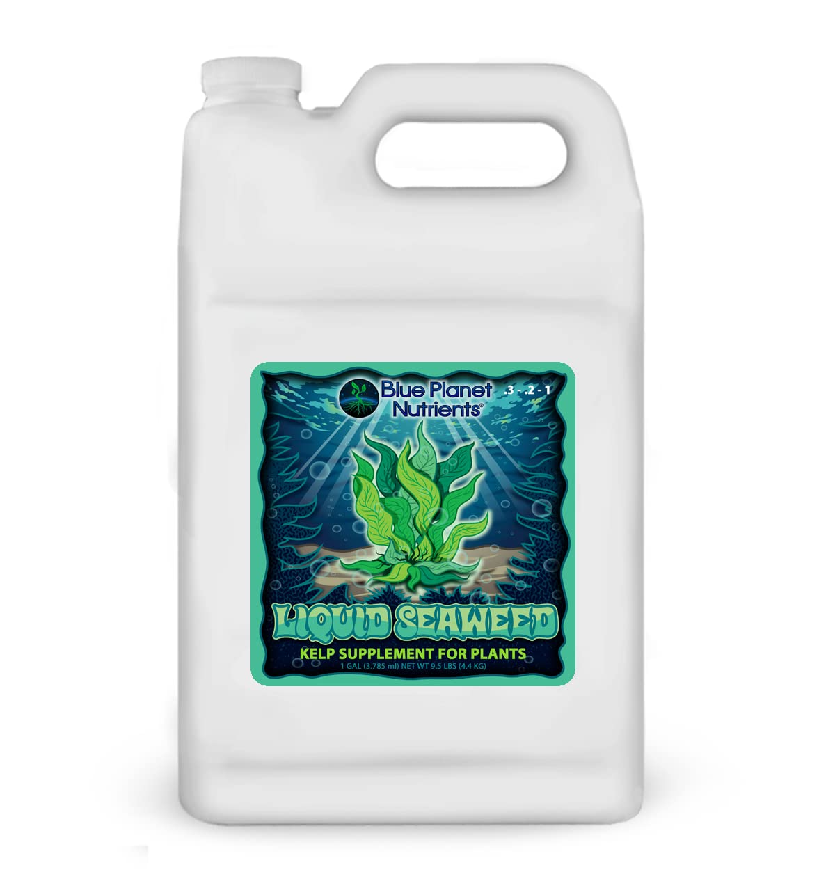 Blue Planet Nutrients liquid kelp bottle pour for easy garden feeding