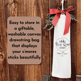 Blue River Goods Smores Sticks gift-ready packaging for outdoor enthusiasts.