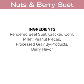 Blue Seal Nuts & Berry Suet Cakes open wrapper for mess-free feeding