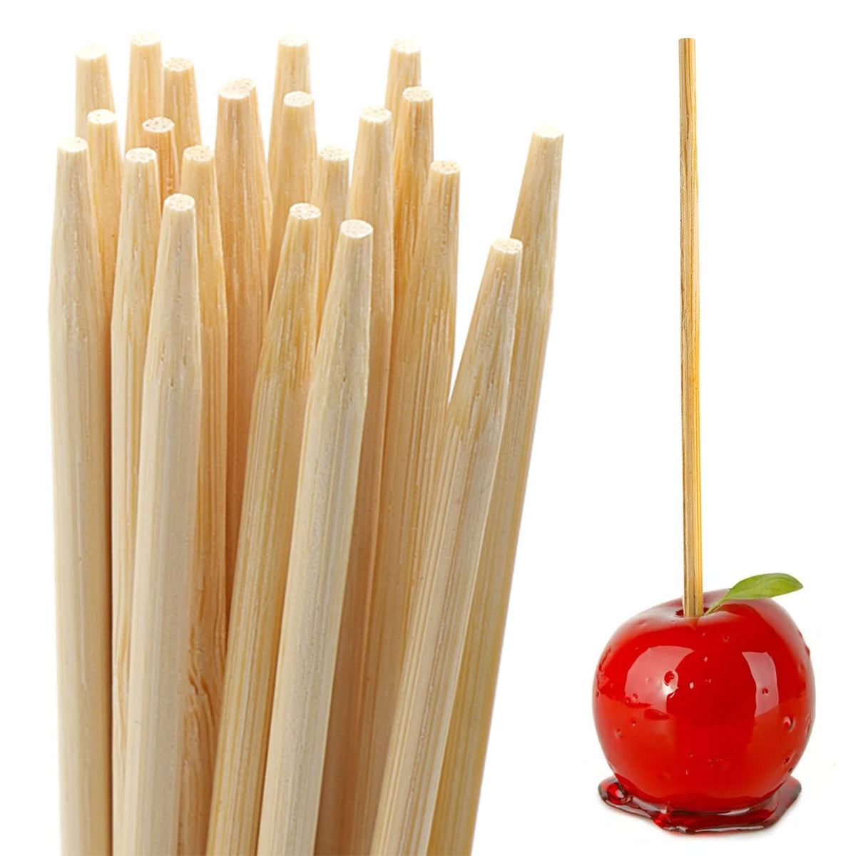 BLUE TOP bamboo skewers 7in 5mm for grilling and easy handling.