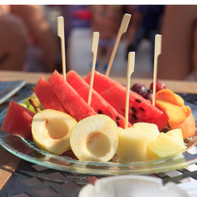BLUE TOP barbecue skewers paddle picks sturdy for grilled bites