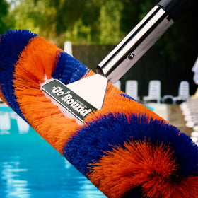 Blue Torrent Pumps GoRound 360 Pro pool brush 360-degree action for tight corners.