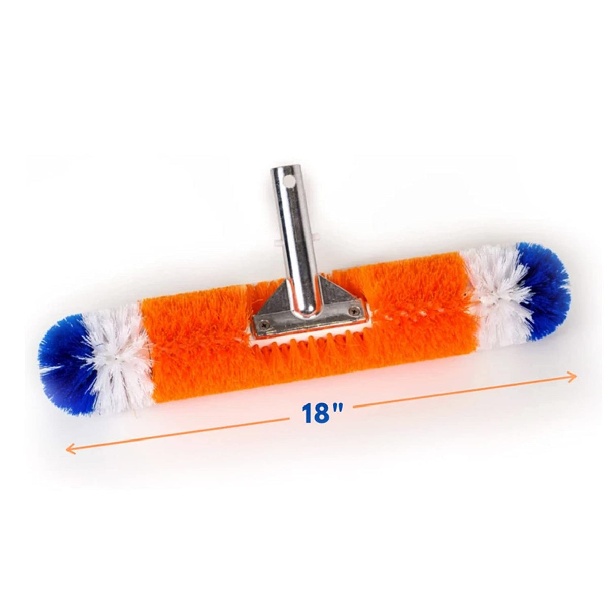 Blue Torrent Pumps GoRound 360 Pro pool brush built-in corner brush for edge cleaning.