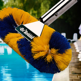 Blue Torrent Pumps GoRound 360 Pro pool brush bristles deliver long-lasting scrubbing power.