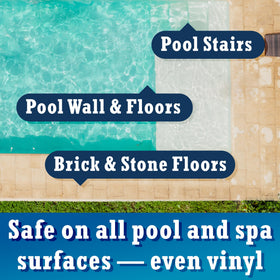 Blue Torrent Pumps GoRound 360 Pro pool brush features a strong pole-connection.