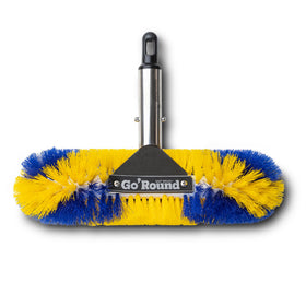 Blue Torrent Pumps GoRound 360 Pro pool brush head cleans corners and steps effectively.