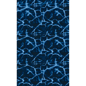 Blue Wave Evening Bay overlap liner for 24 ft round pools creates shimmering water reflections and durability.