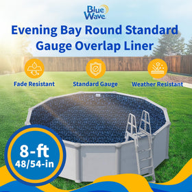 Blue Wave Evening Bay welded seams ensure smooth surface and lasting performance