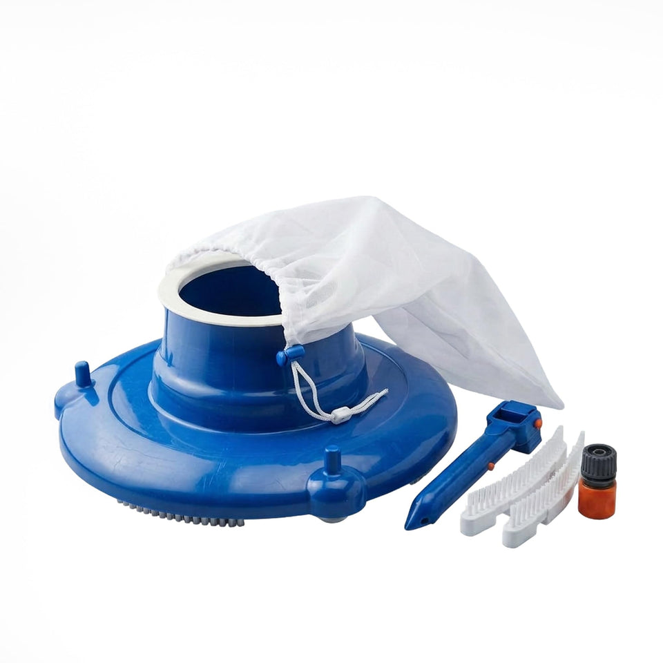Blue Wave Leaf Bagger with 13.5-inch opening for quick debris capture.