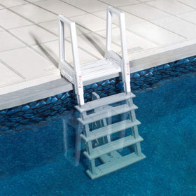 Blue Wave NE1175 in-pool ladder side view showing five tread design