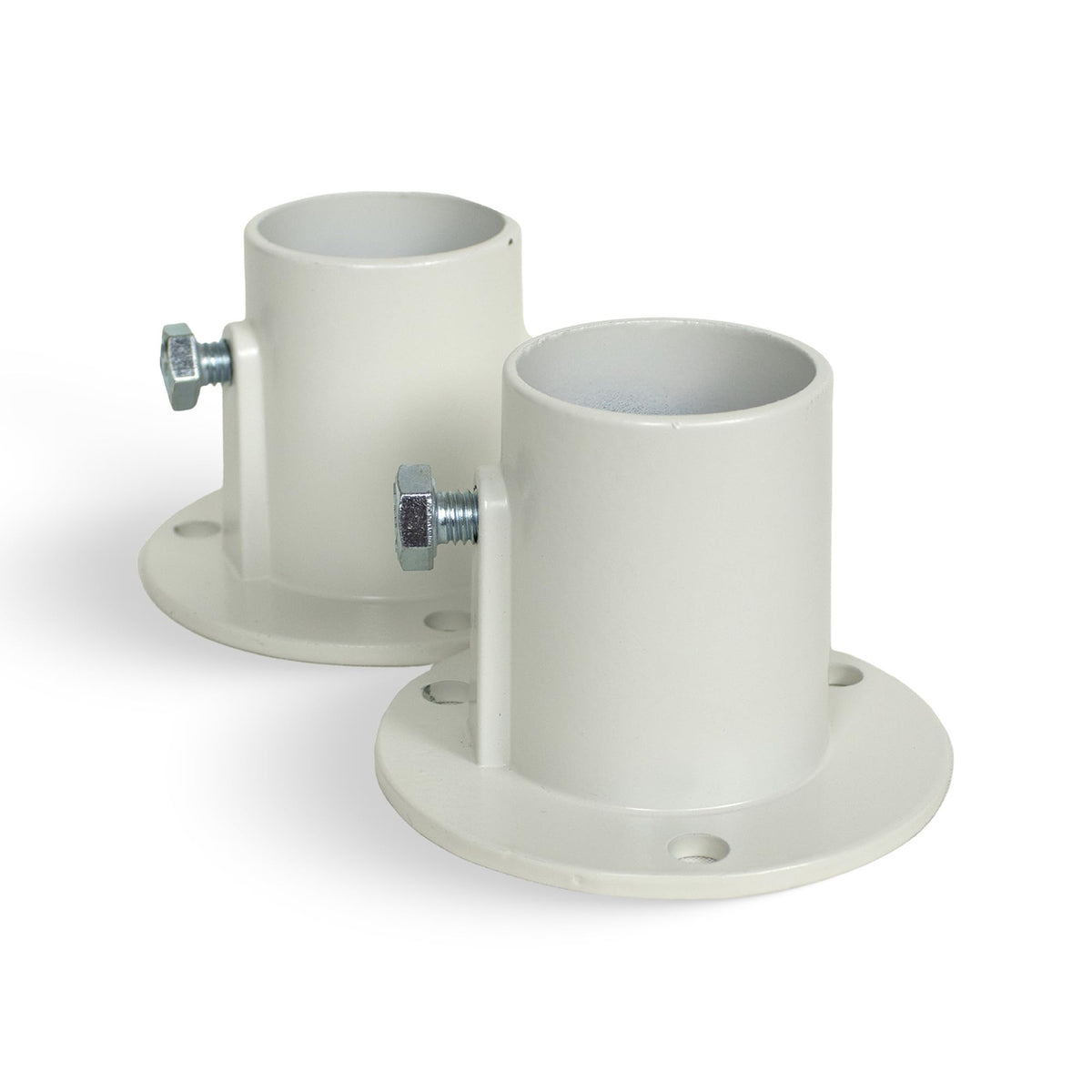 Blue Wave NE1228PR deck flange pair stabilizes above-ground pool ladders for safer entries