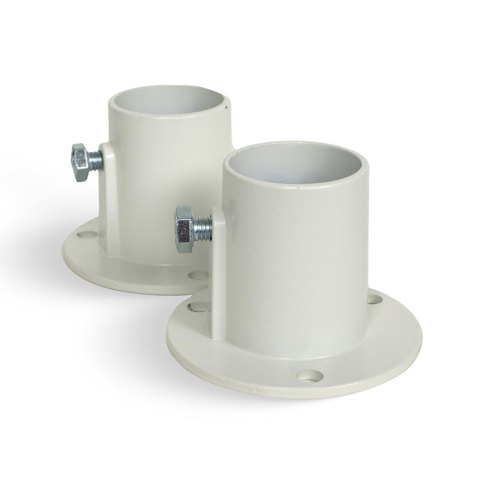 Blue Wave NE1228PR deck flange pair stabilizes above-ground pool ladders for safer entries