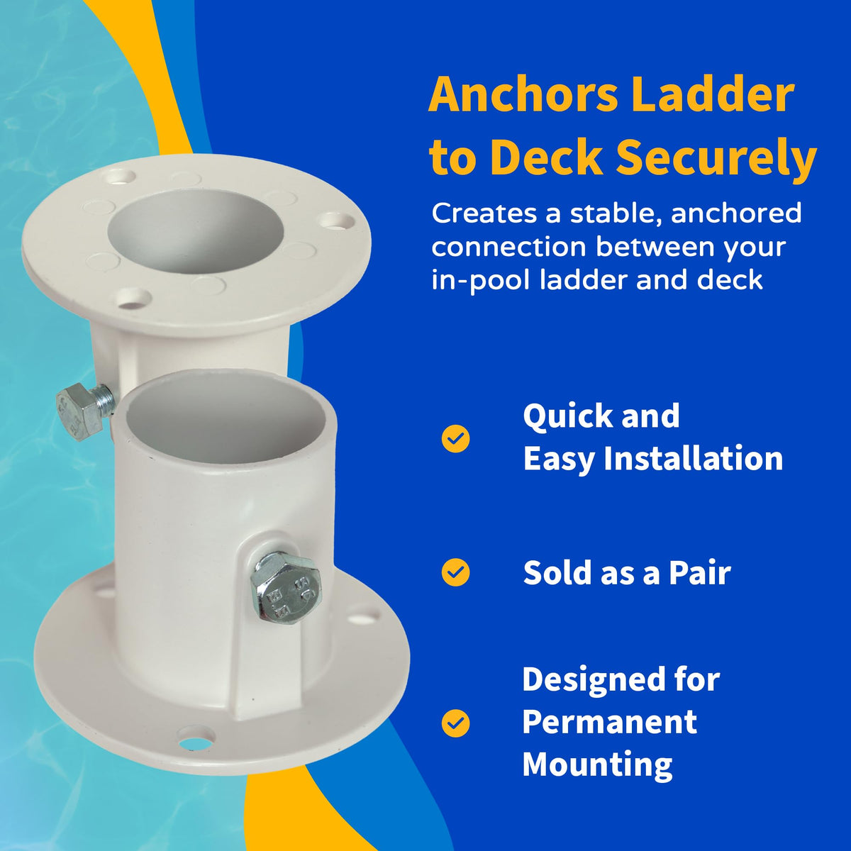 Blue Wave NE1228PR deck flange dimensions reflect compact, durable design