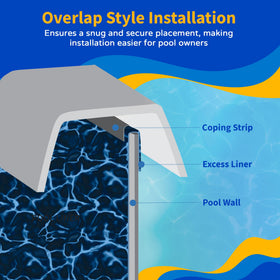 Blue Wave standard-gauge vinyl offers puncture resistance for seasonal swimming
