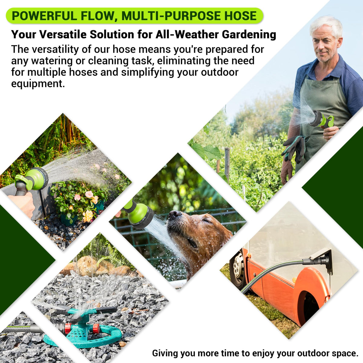 BlueBala leak-resistant design handles high pressure for reliable watering.