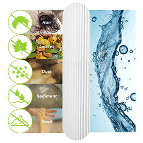BLUEFLO easy-clean trilobal design facilitates quick removal of trapped impurities.