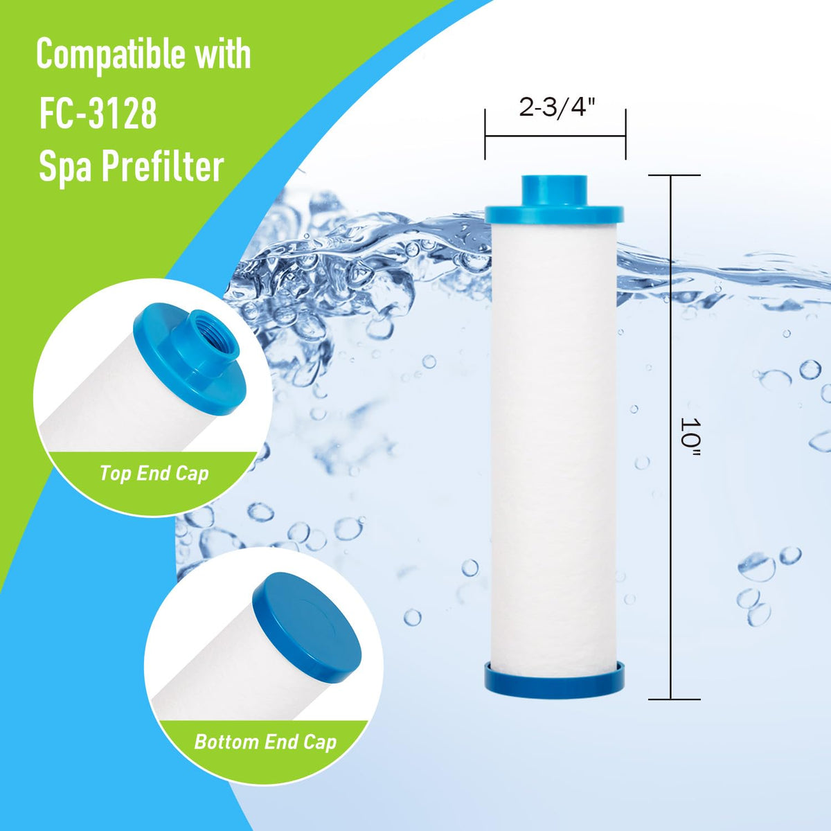 BLUEFLO garden hose pre-filter connects to any hose for clean, filtered water.