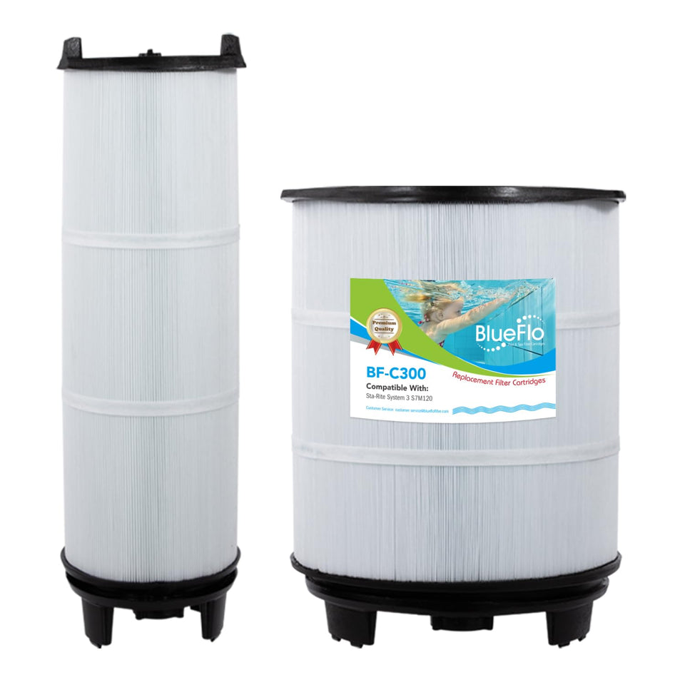 BLUEFLO S7M120 inner and outer set for pool filtration improves water clarity.