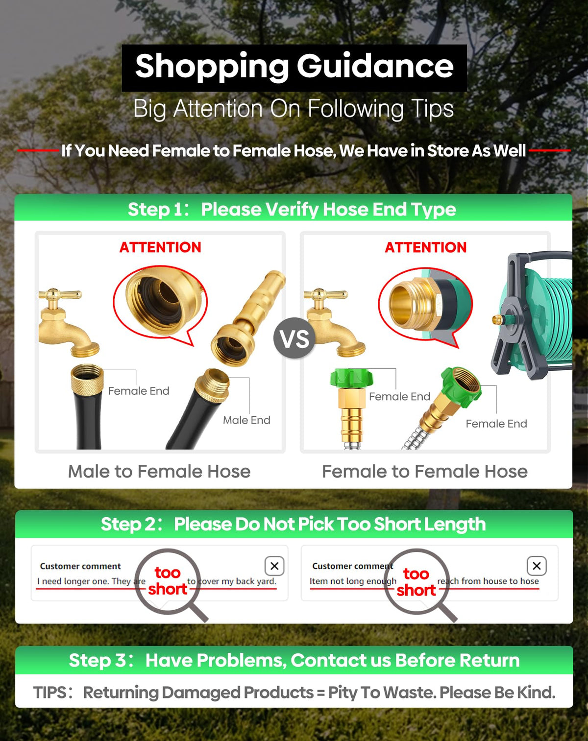 BlueGarden brass fittings ensure tight, leak-free connections