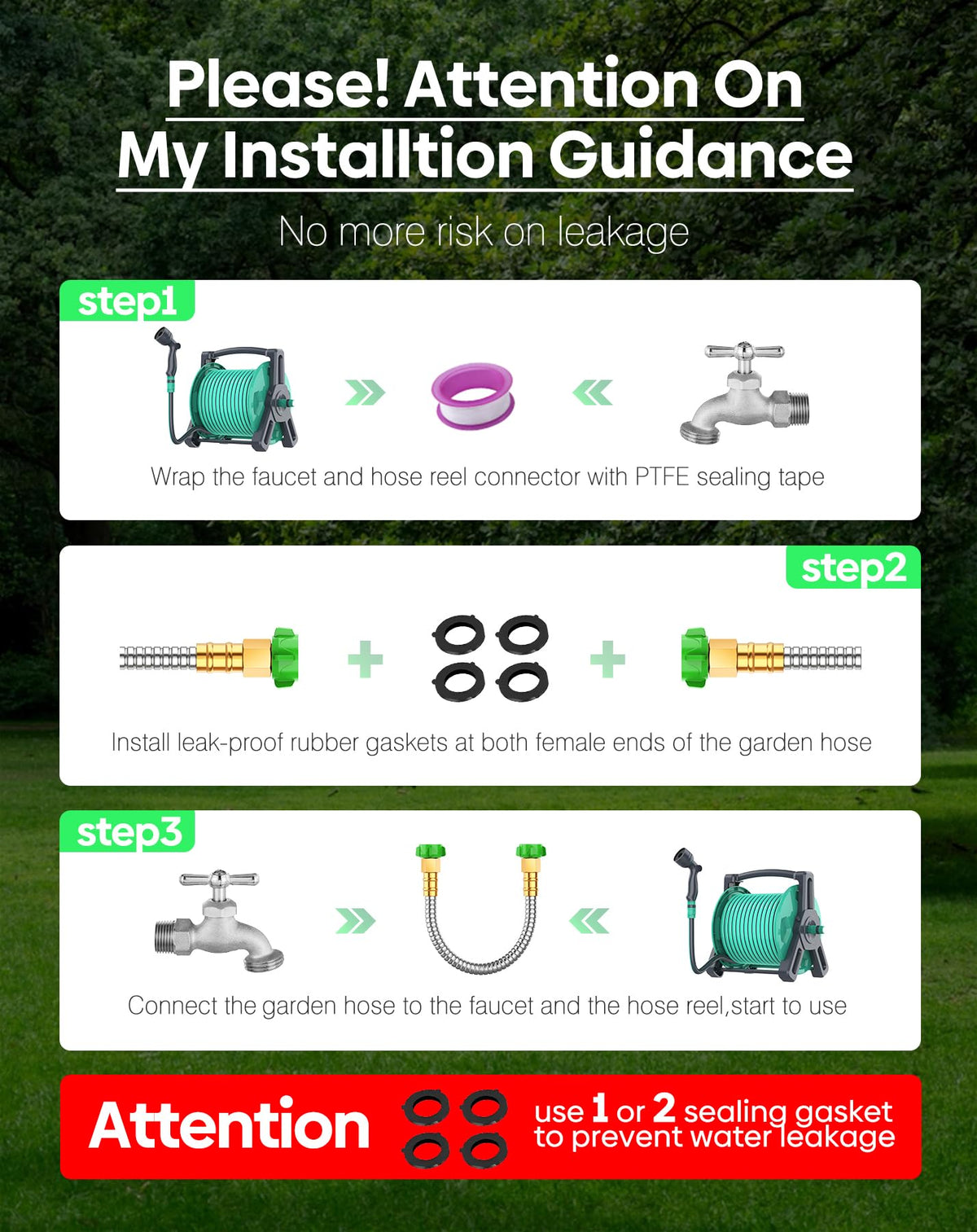 BlueGarden with green quick-installation handles ensures a secure anti-slip grip.