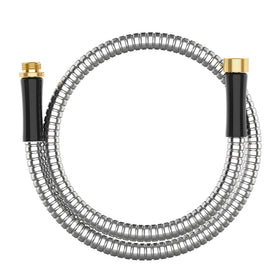 BlueGarden short metal garden hose with 5 ft connector, durable for outdoor use