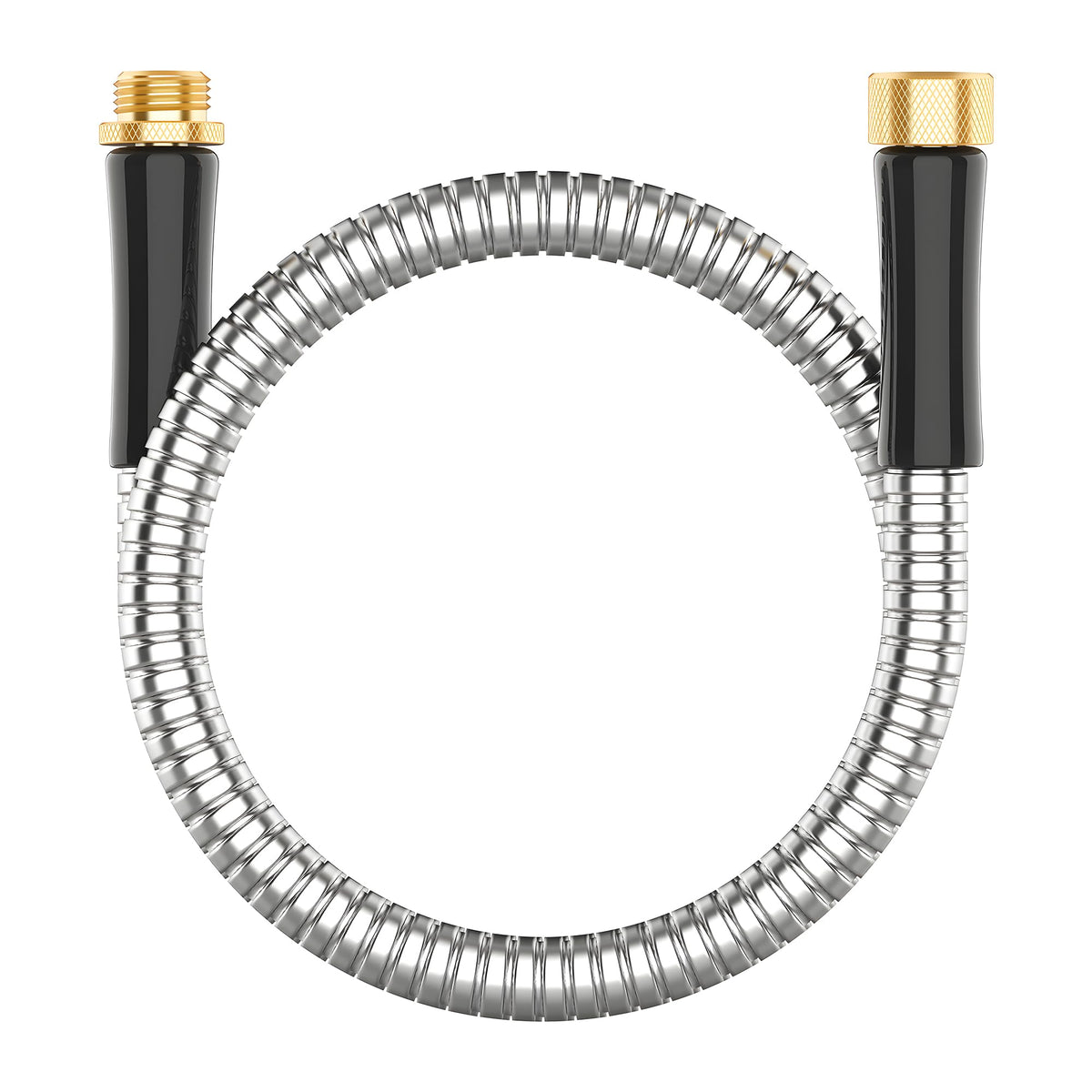 BlueGarden short metal hose 3 ft connector for easy hose reel attachment