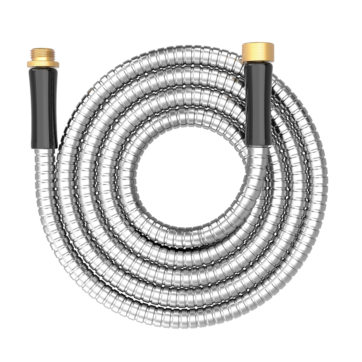 BlueGarden short metal hose 6 ft connector ready for hose reel use