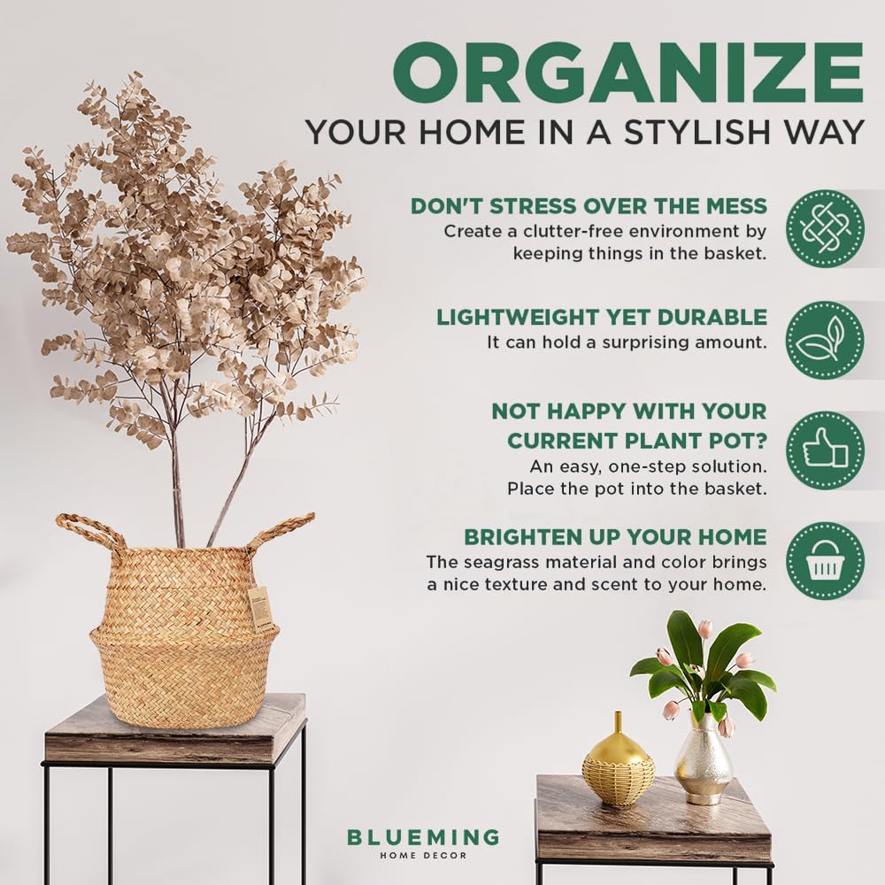 Blueming Home Foldable Storage Basket offers versatile indoor organization.