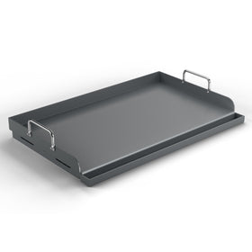 BLUES GRILL PARTS 25x16 flat top griddle top view showing spacious cooking surface for multiple items