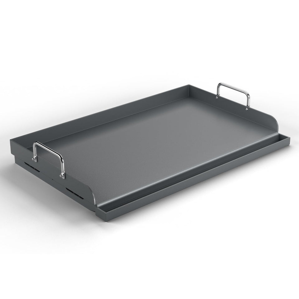 BLUES GRILL PARTS 25x16 flat top griddle top view showing spacious cooking surface for multiple items